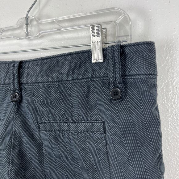 Split Shorts Women 9 Grey Cheveron Print Cargo Casual Bottoms Juniors - Picture 8 of 10